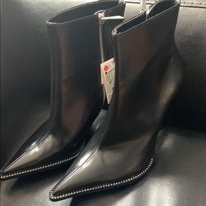 Black ankle length Zara boots
